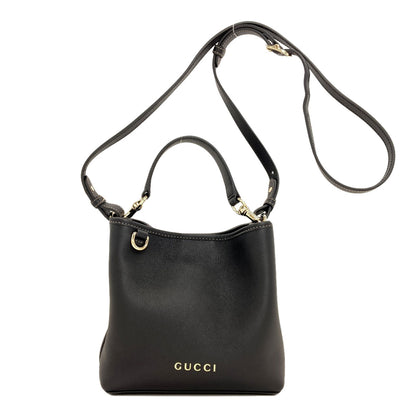 GUCCI 815118 Long Shoulder Small Bucket Bag (2-Way) Shoulder Bag Calf Ladies [Used]