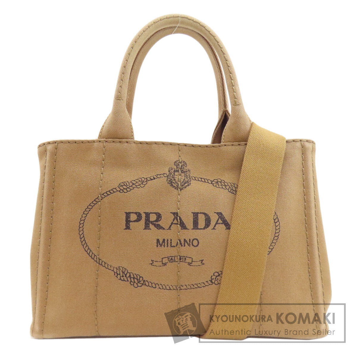 PRADA Canapa mini 2 WAY Handbag Canvas Ladies [Used]