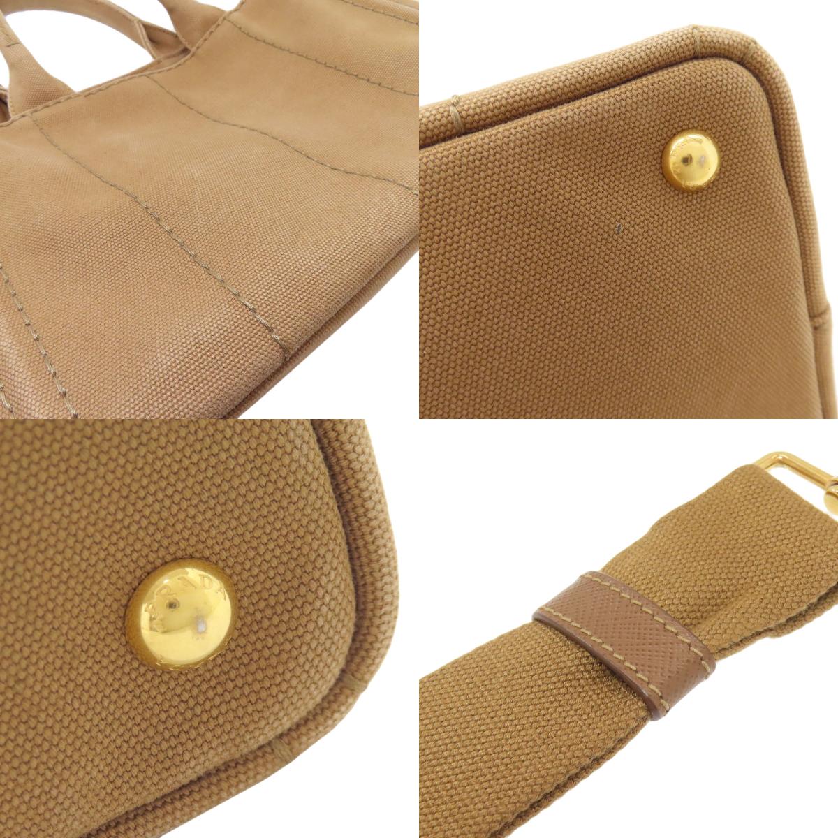 PRADA Canapa mini 2 WAY Handbag Canvas Ladies [Used]
