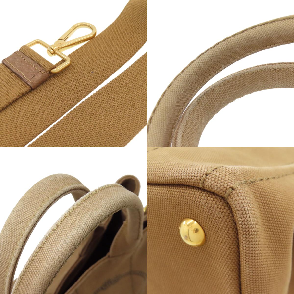 PRADA Canapa mini 2 WAY Handbag Canvas Ladies [Used]