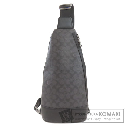 COACH CY801 Dominic Sling Signature body bag PVC Ladies [Used]