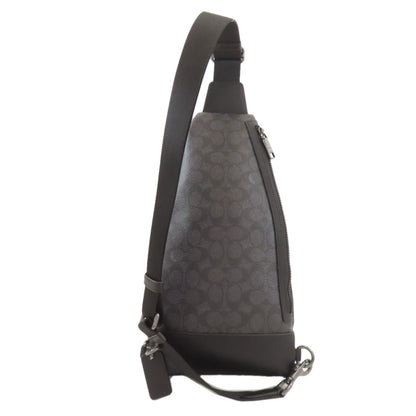 COACH CY801 Dominic Sling Signature body bag PVC Ladies [Used]