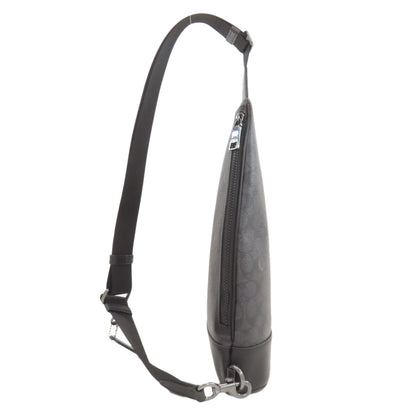 COACH CY801 Dominic Sling Signature body bag PVC Ladies [Used]