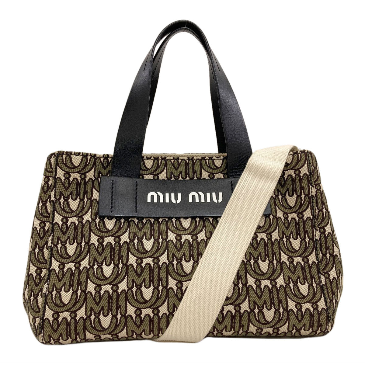 MIUMIU Everywear Japan Exclusive 2-Way Handbag Canvas Ladies [Used]