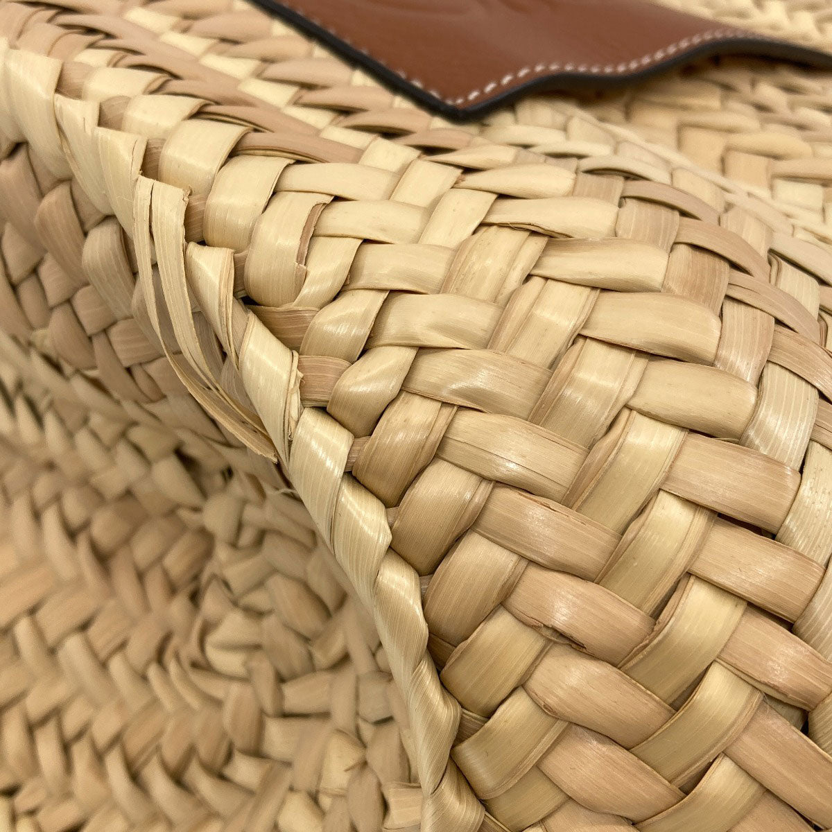 LOEWE Basket bag medium Tote Bag Raffia CalfLadies [Used]