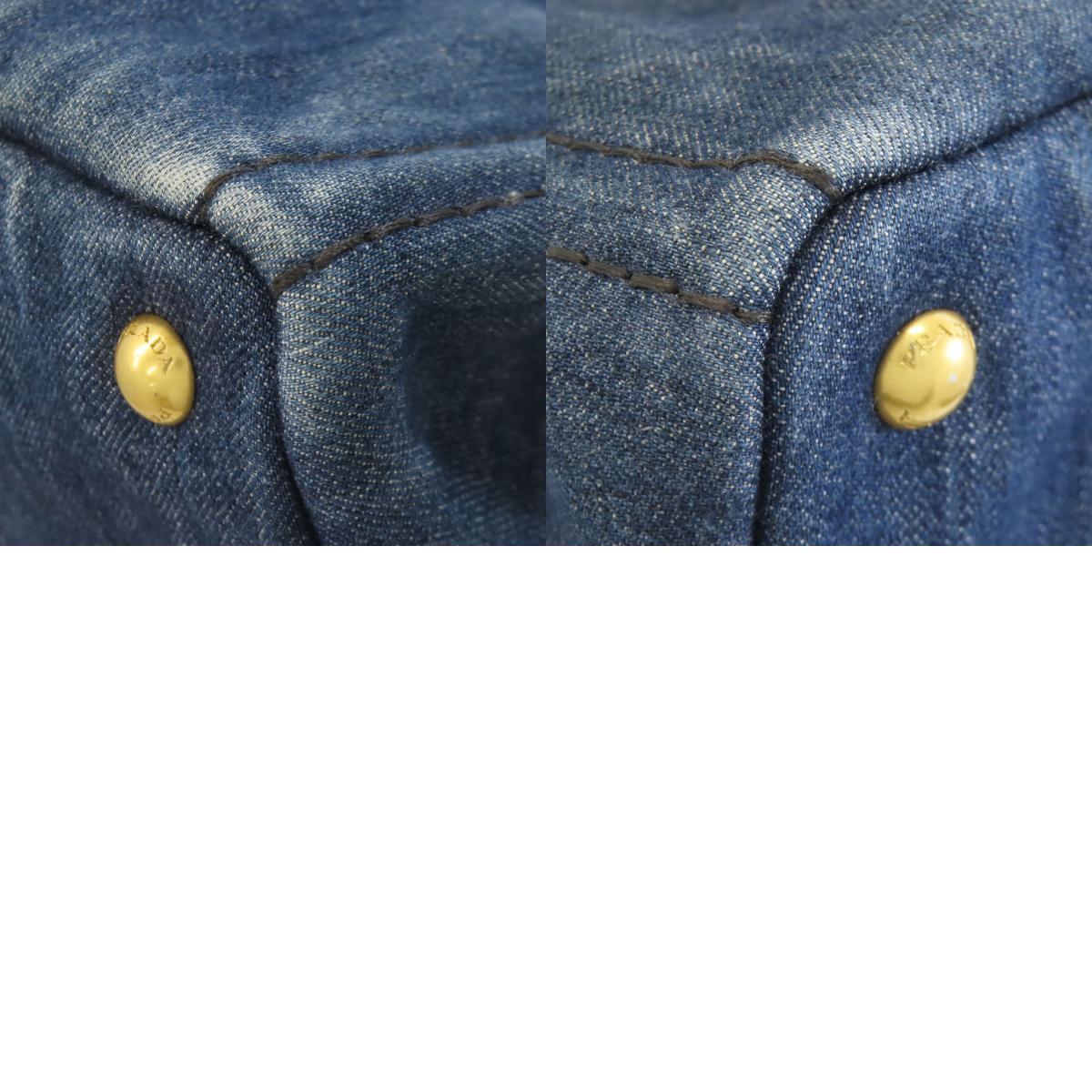 PRADA Canapa 2WAY Handbag Denim Ladies [Used]