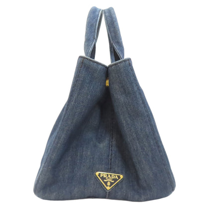 PRADA Canapa 2WAY Handbag Denim Ladies [Used]