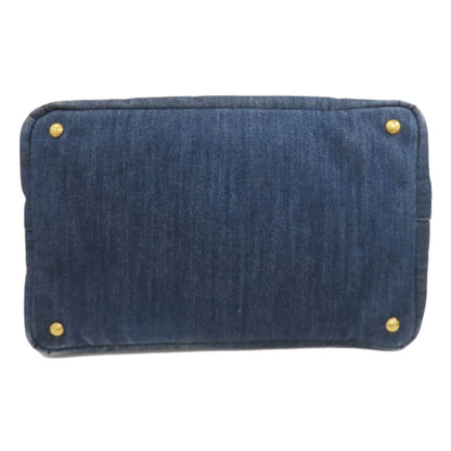 PRADA Canapa 2WAY Handbag Denim Ladies [Used]