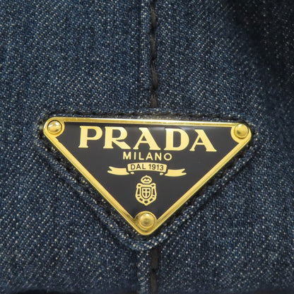 PRADA Canapa 2WAY Handbag Denim Ladies [Used]