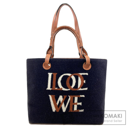 LOEWE Love Anagram 2WAY Tote Bag wool Ladies [Used]