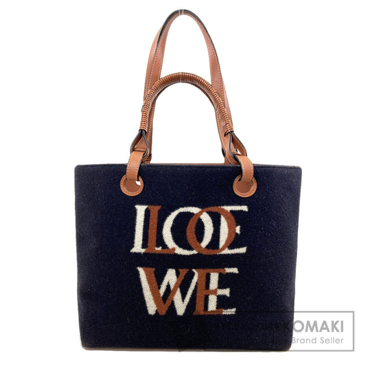 LOEWE Love Anagram 2WAY Tote Bag wool Ladies [Used]