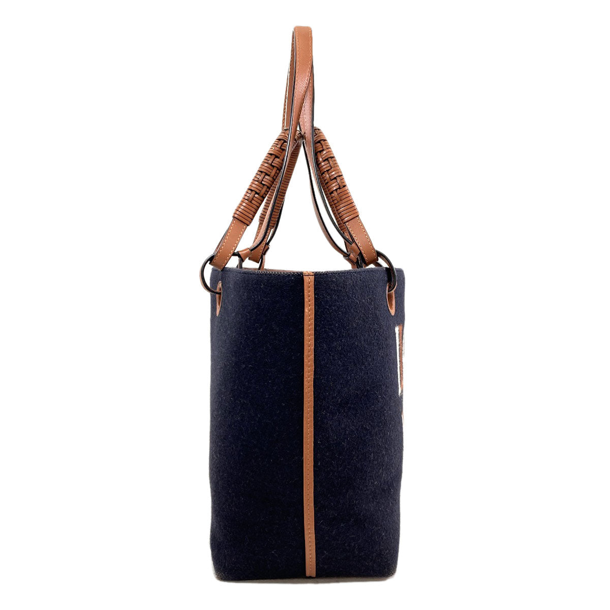 LOEWE Love Anagram 2WAY Tote Bag wool Ladies [Used]