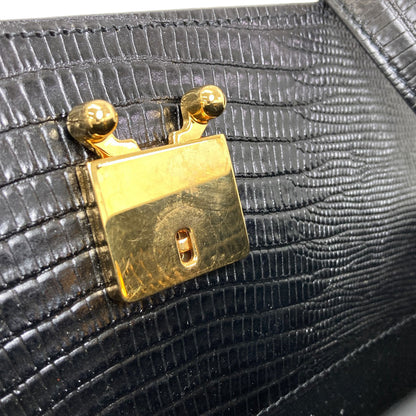 MARNI Trunk Reverse Embossed Shoulder Bag Leather Ladies [Used]
