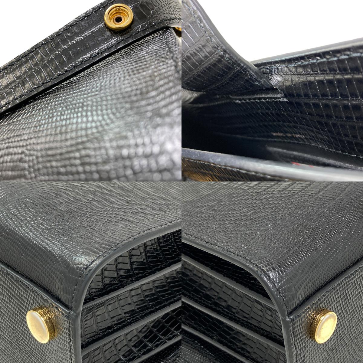 MARNI Trunk Reverse Embossed Shoulder Bag Leather Ladies [Used]