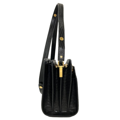 MARNI Trunk Reverse Embossed Shoulder Bag Leather Ladies [Used]