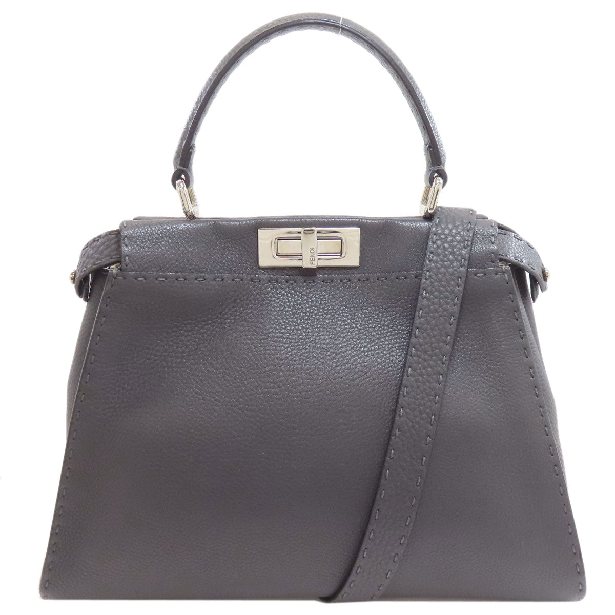 FENDI Peekaboo Medium Selleria 2WAY Handbag Calf Ladies [Used]