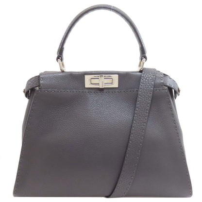 FENDI Peekaboo Medium Selleria 2WAY Handbag Calf Ladies [Used]