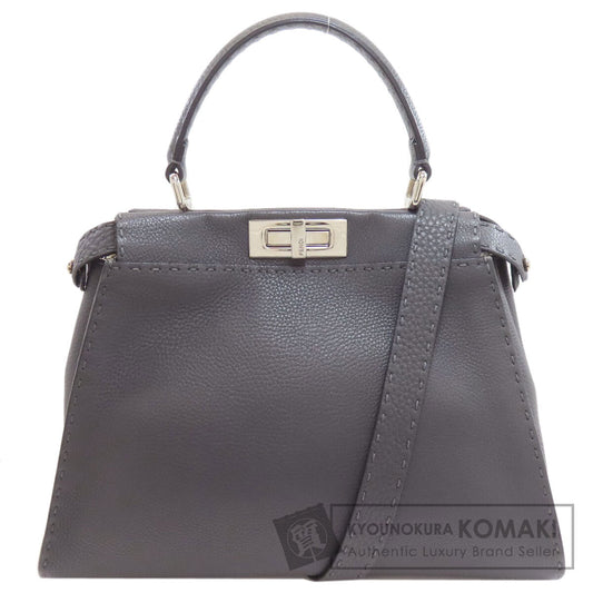 FENDI Peekaboo Medium Selleria 2WAY Handbag Calf Ladies [Used]