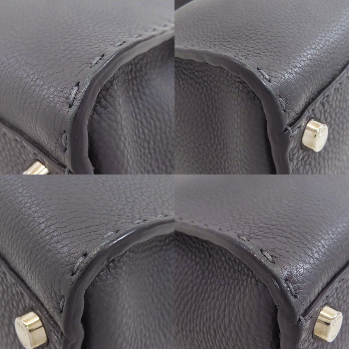 FENDI Peekaboo Medium Selleria 2WAY Handbag Calf Ladies [Used]