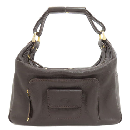 TODS logo Handbag Leather Ladies [Used]