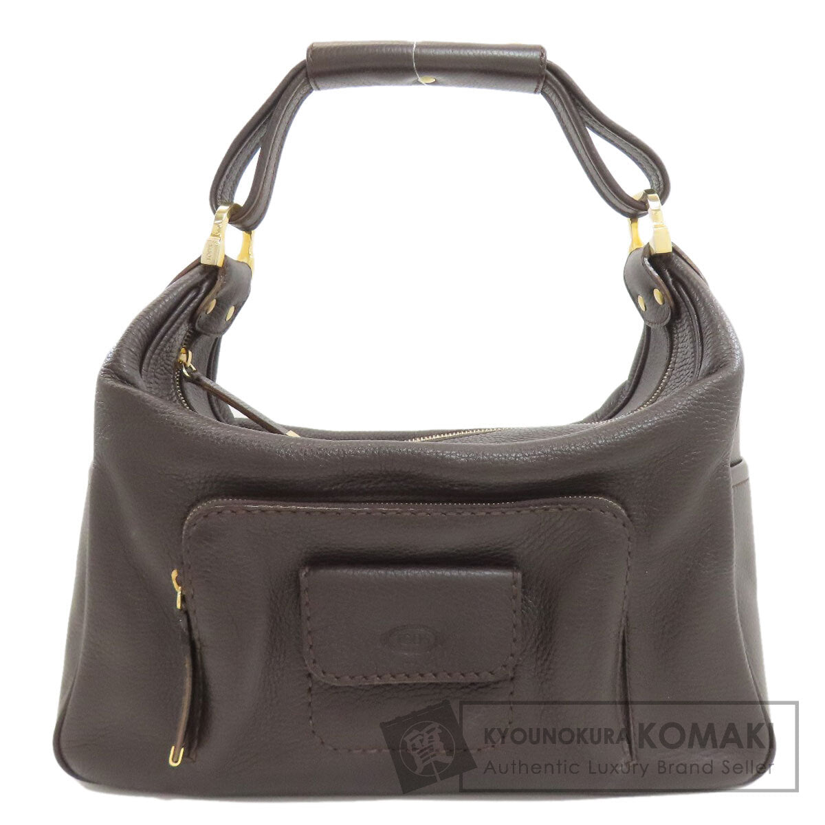 TODS logo Handbag Leather Ladies [Used]