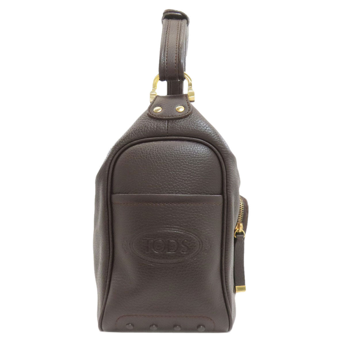 TODS logo Handbag Leather Ladies [Used]