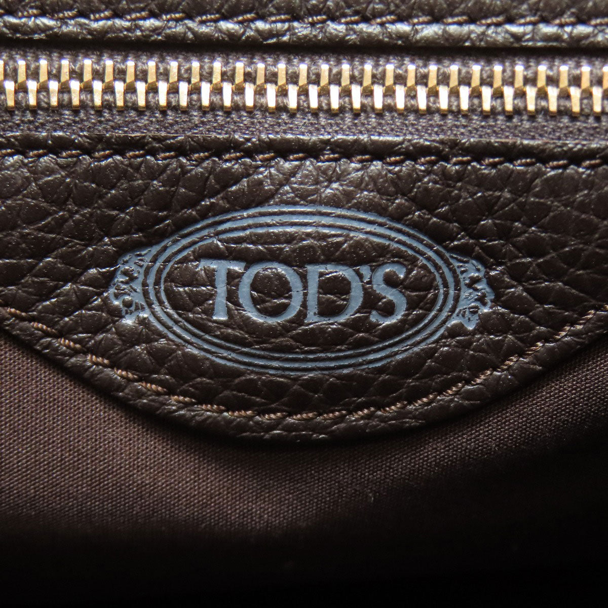 TODS logo Handbag Leather Ladies [Used]
