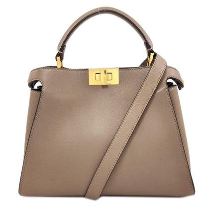 FENDI Peekaboo Essential 2WAY Handbag Calf Ladies [Used]