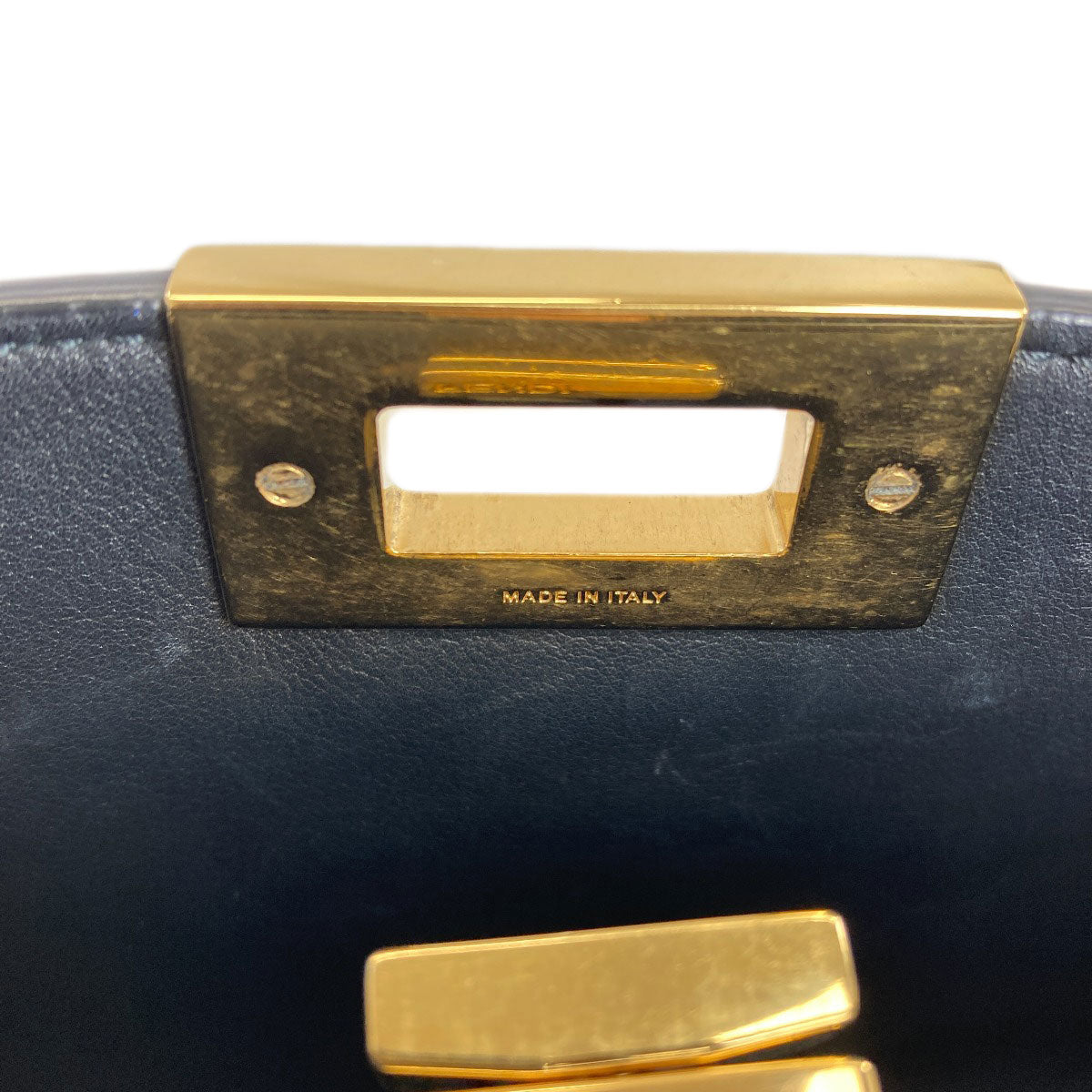 FENDI Peekaboo Essential 2WAY Handbag Calf Ladies [Used]