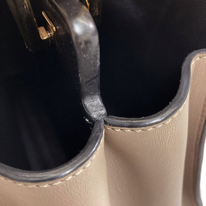 FENDI Peekaboo Essential 2WAY Handbag Calf Ladies [Used]