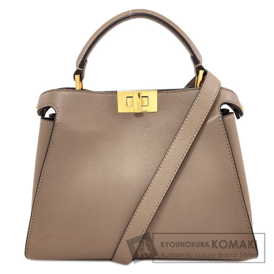FENDI Peekaboo Essential 2WAY Handbag Calf Ladies [Used]
