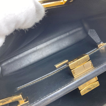 FENDI Peekaboo Essential 2WAY Handbag Calf Ladies [Used]