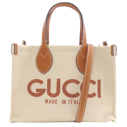 GUCCI 772144 GUCCI Print 2-Way Bag Handbag Canvas Ladies [Used]