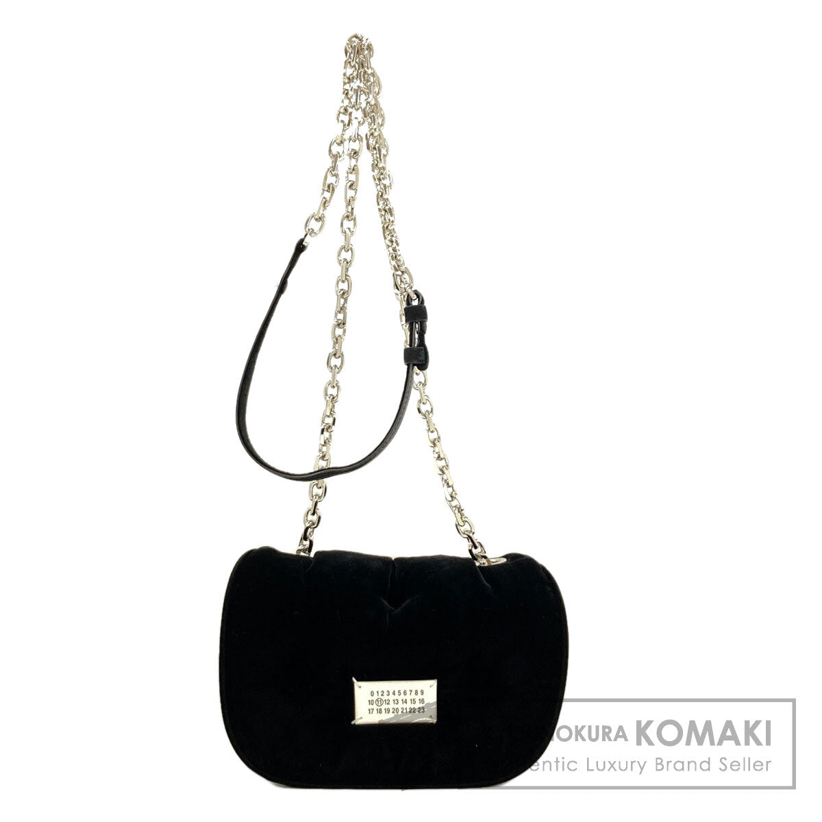 MaisonMargiela Glam Slam Flap Shoulder Bag Velor Ladies [Used]