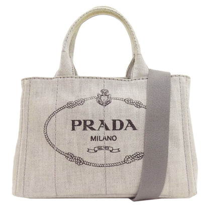 PRADA Canapa mini 2 WAY Handbag Denim Ladies [Used]
