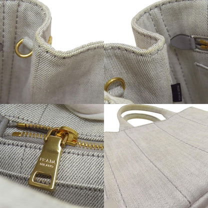 PRADA Canapa mini 2 WAY Handbag Denim Ladies [Used]