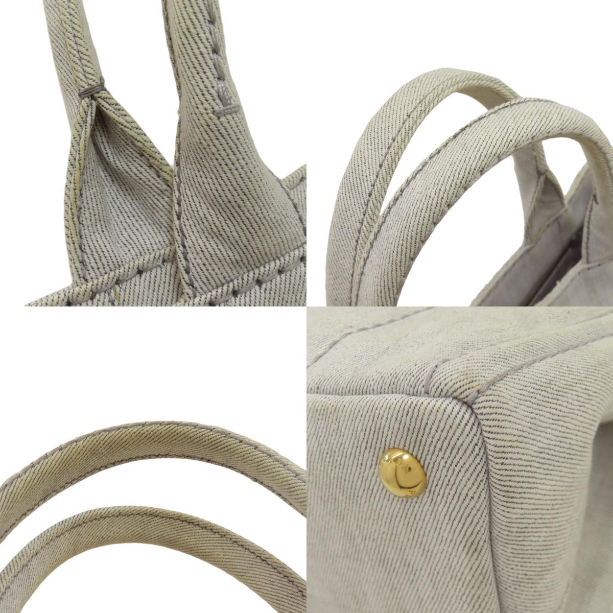 PRADA Canapa mini 2 WAY Handbag Denim Ladies [Used]