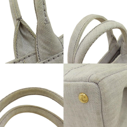 PRADA Canapa mini 2 WAY Handbag Denim Ladies [Used]