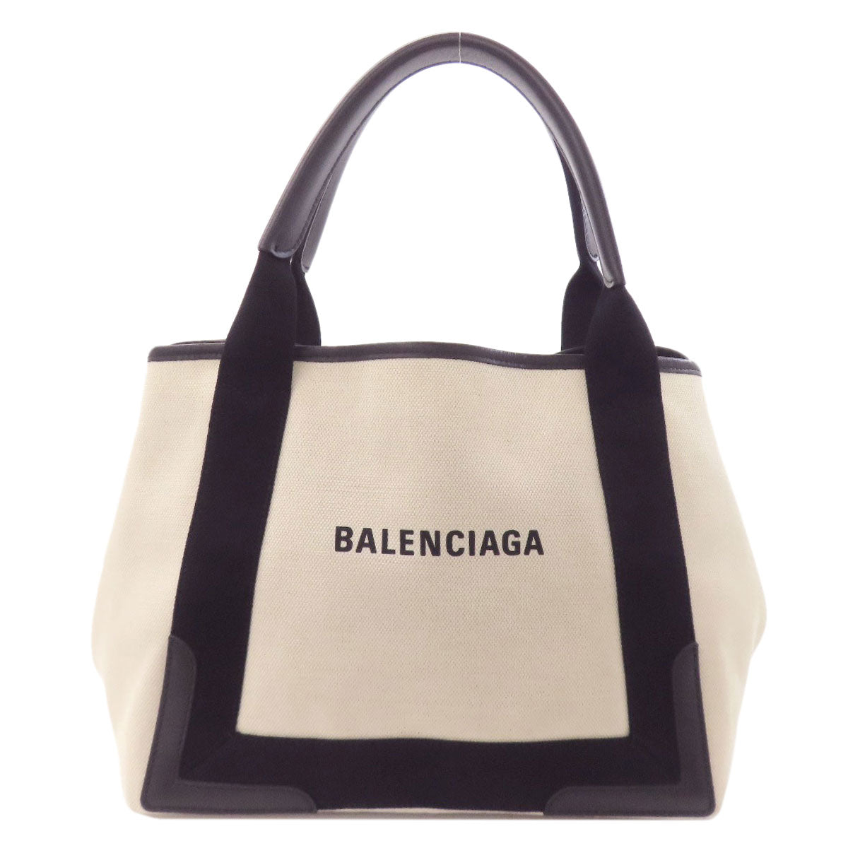 BALENCIAGA 339933 NAVY CABAS Handbag Canvas Ladies [Used]