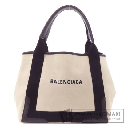 BALENCIAGA 339933 NAVY CABAS Handbag Canvas Ladies [Used]