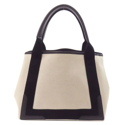 BALENCIAGA 339933 NAVY CABAS Handbag Canvas Ladies [Used]