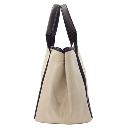 BALENCIAGA 339933 NAVY CABAS Handbag Canvas Ladies [Used]