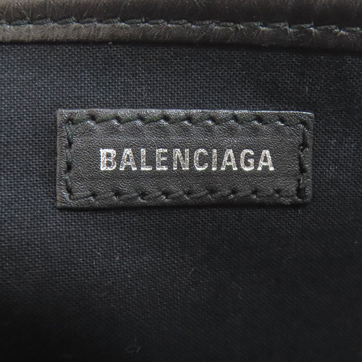 BALENCIAGA 339933 NAVY CABAS Handbag Canvas Ladies [Used]