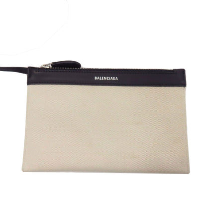 BALENCIAGA 339933 NAVY CABAS Handbag Canvas Ladies [Used]