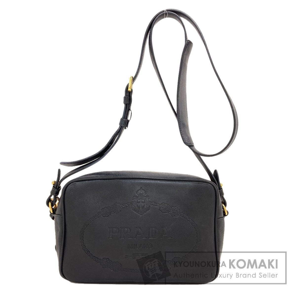 PRADA 1BH089 Long shoulder Shoulder Bag Calf Ladies [Used]