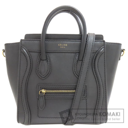 CELINE Luggage nano 2 WAY Handbag Calf Ladies [Used]