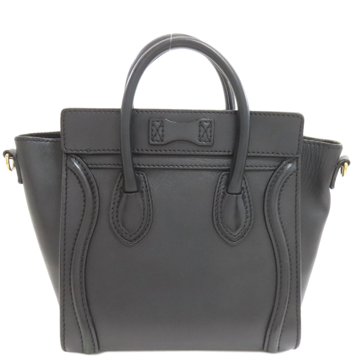 CELINE Luggage nano 2 WAY Handbag Calf Ladies [Used]