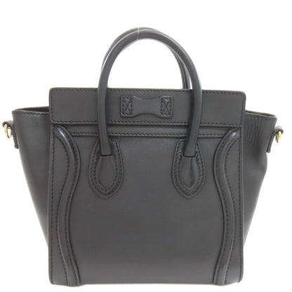 CELINE Luggage nano 2 WAY Handbag Calf Ladies [Used]