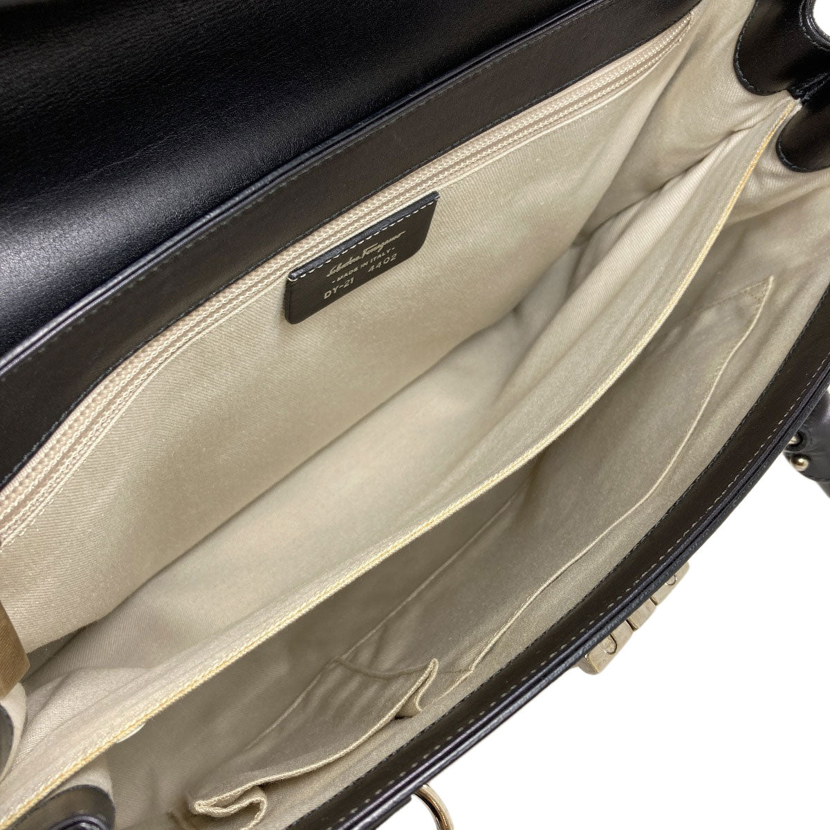 Salvatore Ferragamo GanciniHardware Tote Bag Leather Ladies [Used]