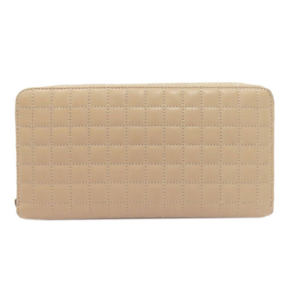 CELINE Zip Around Quilting Long wallet (with coin pocket) Leather Ladies [Used]